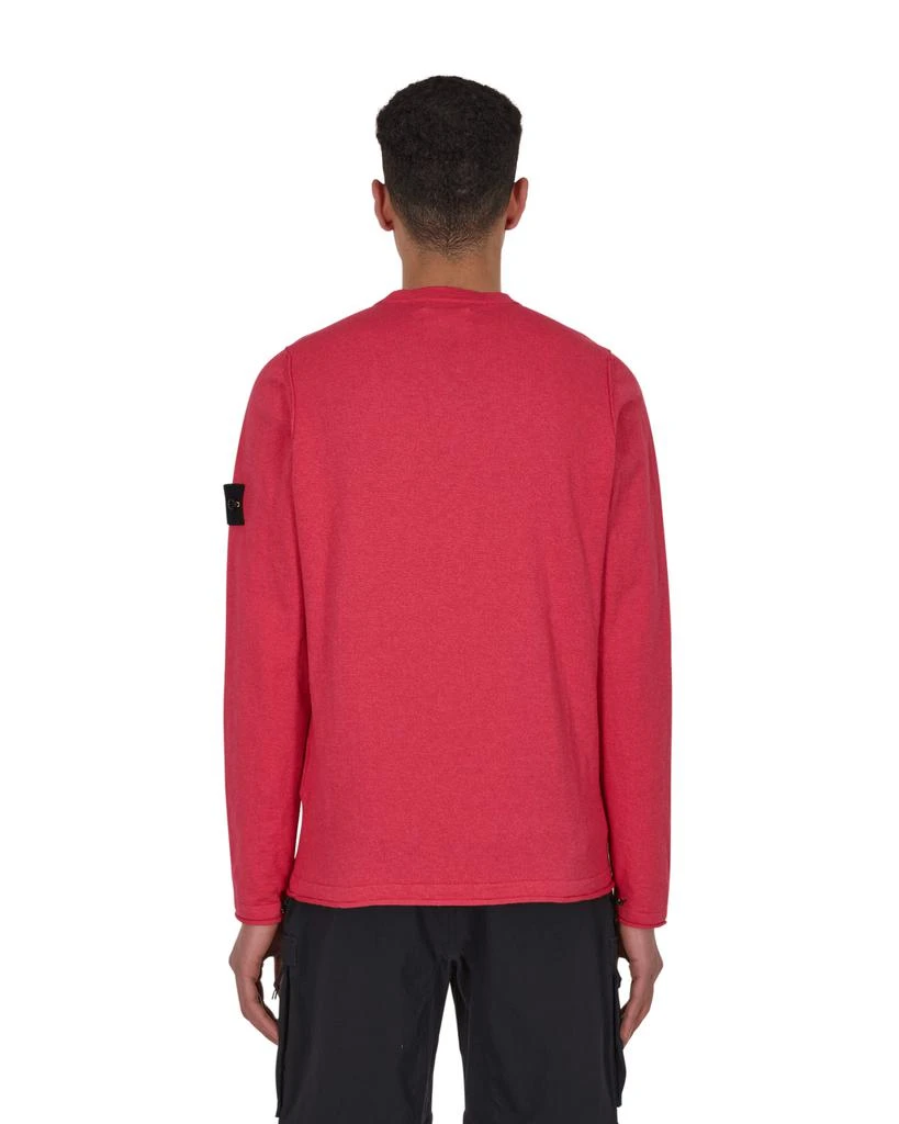 商品Stone Island|Stocking Stitch Cotton-Nylon Crewneck Sweater Pink,价格¥975,第3张图片详细描述