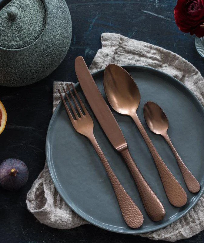 商品Mepra|5 Pcs Place Setting Epoque Pewter Bronzo,价格¥2571,第1张图片