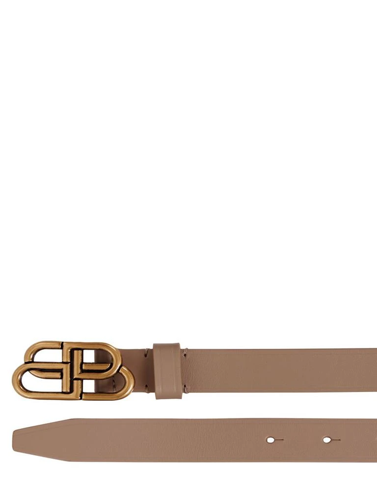商品Balenciaga|3cm Bb Leather Belt,价格¥3041,第2张图片详细描述