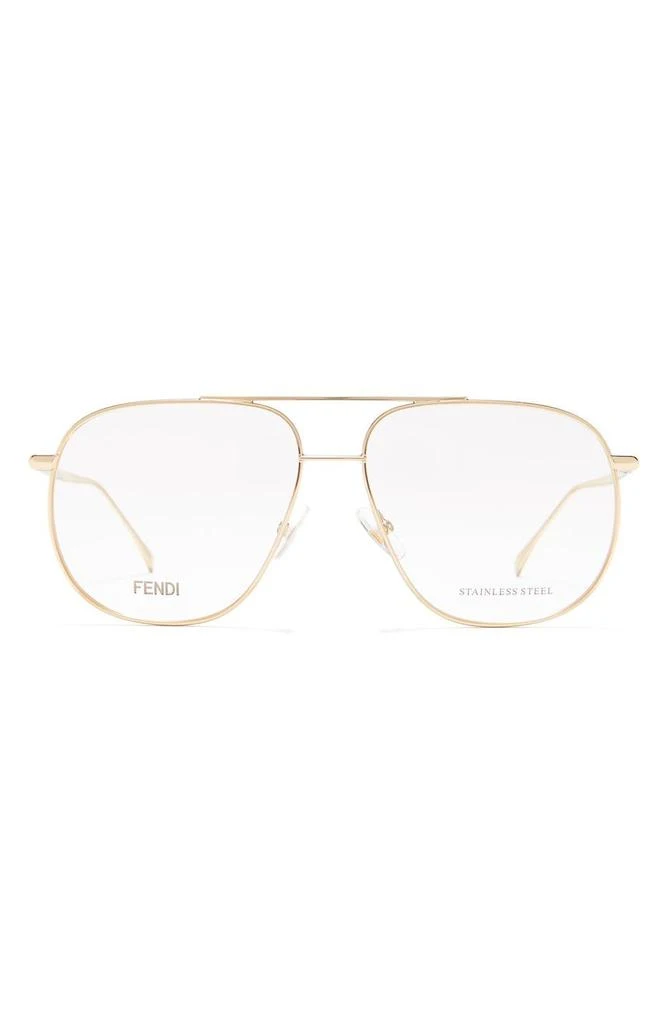 商品Fendi|57mm Aviator Optical Frames,价格¥759,第1张图片