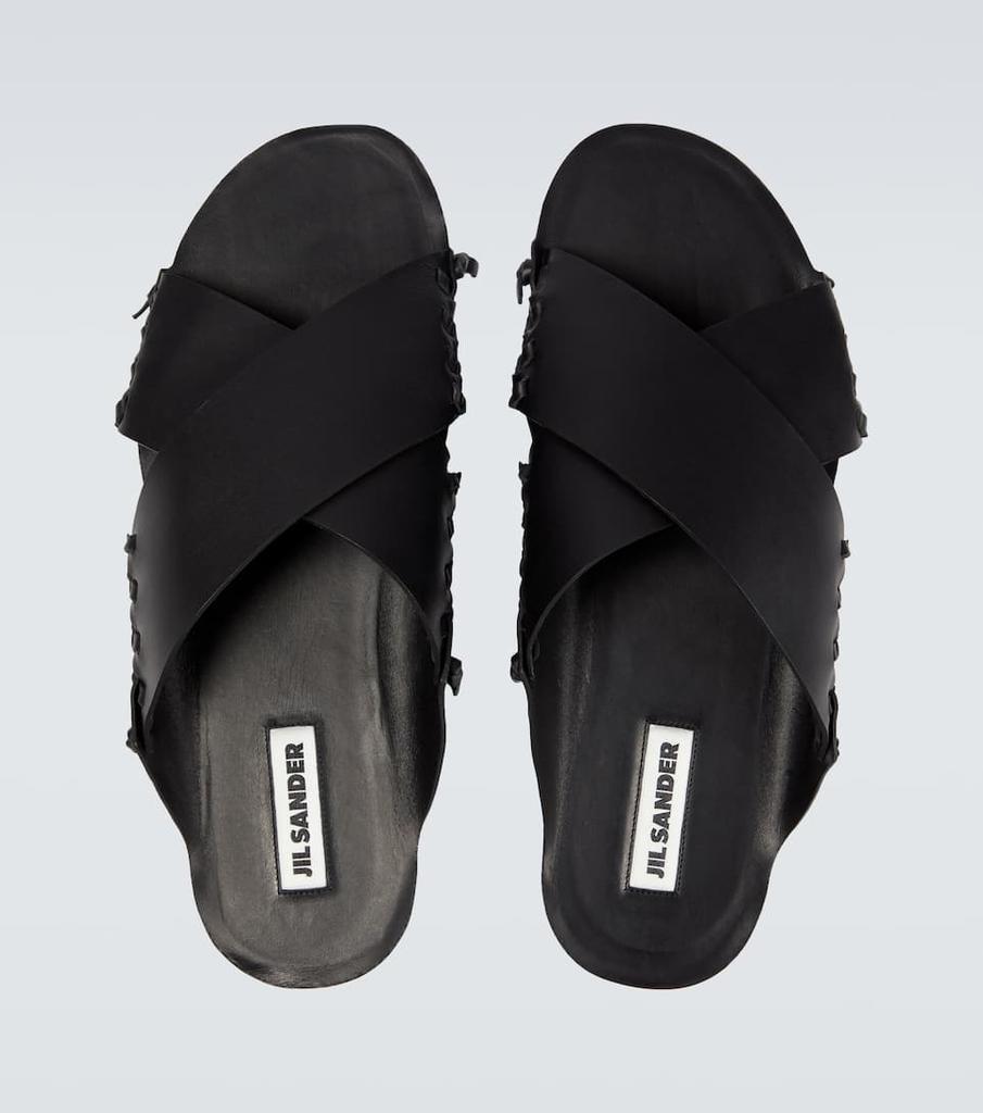 商品Jil Sander|皮革系带凉鞋,价格¥2684,第6张图片详细描述