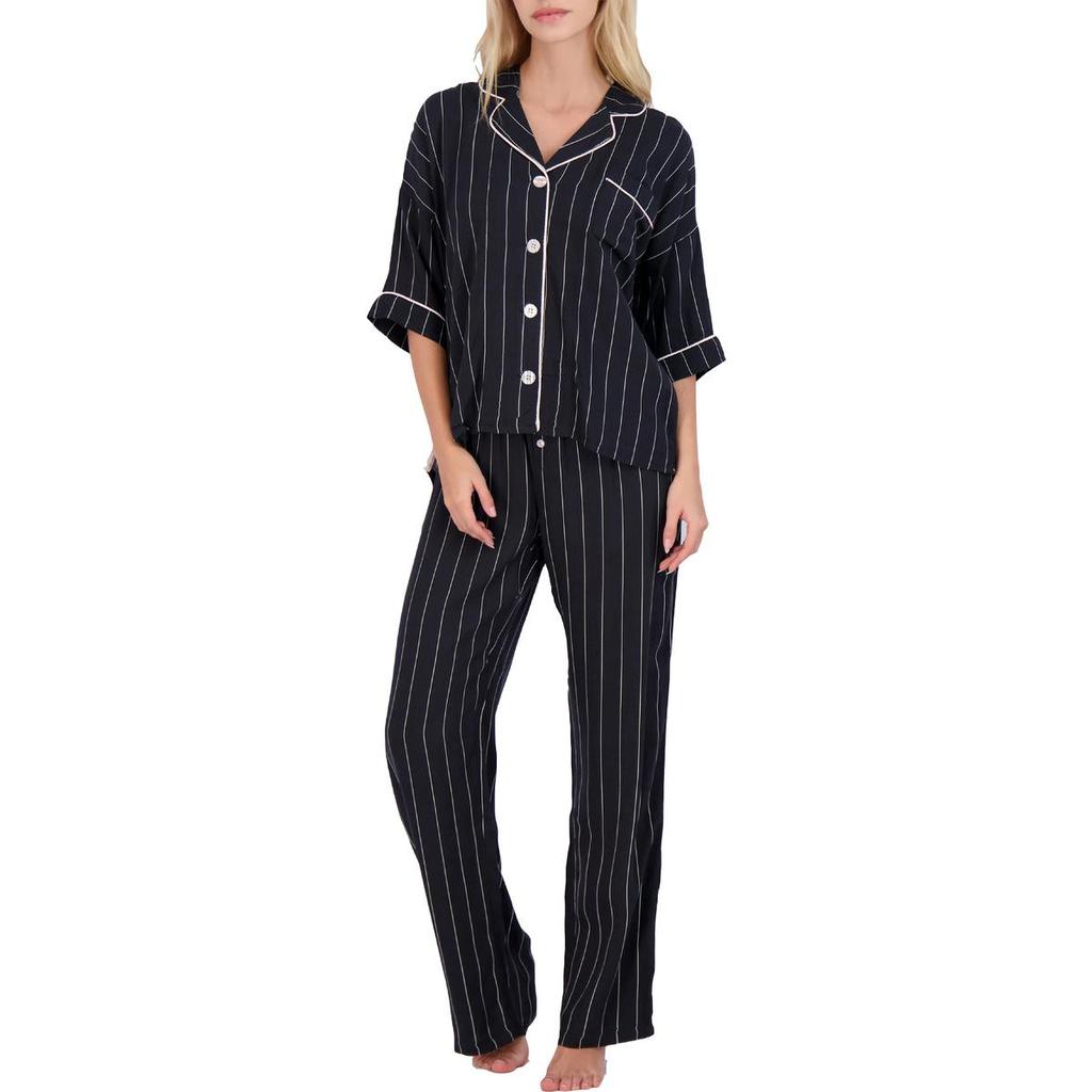PJ Salvage Women's Sateen Loungewear Pajama Set商品第1张图片规格展示