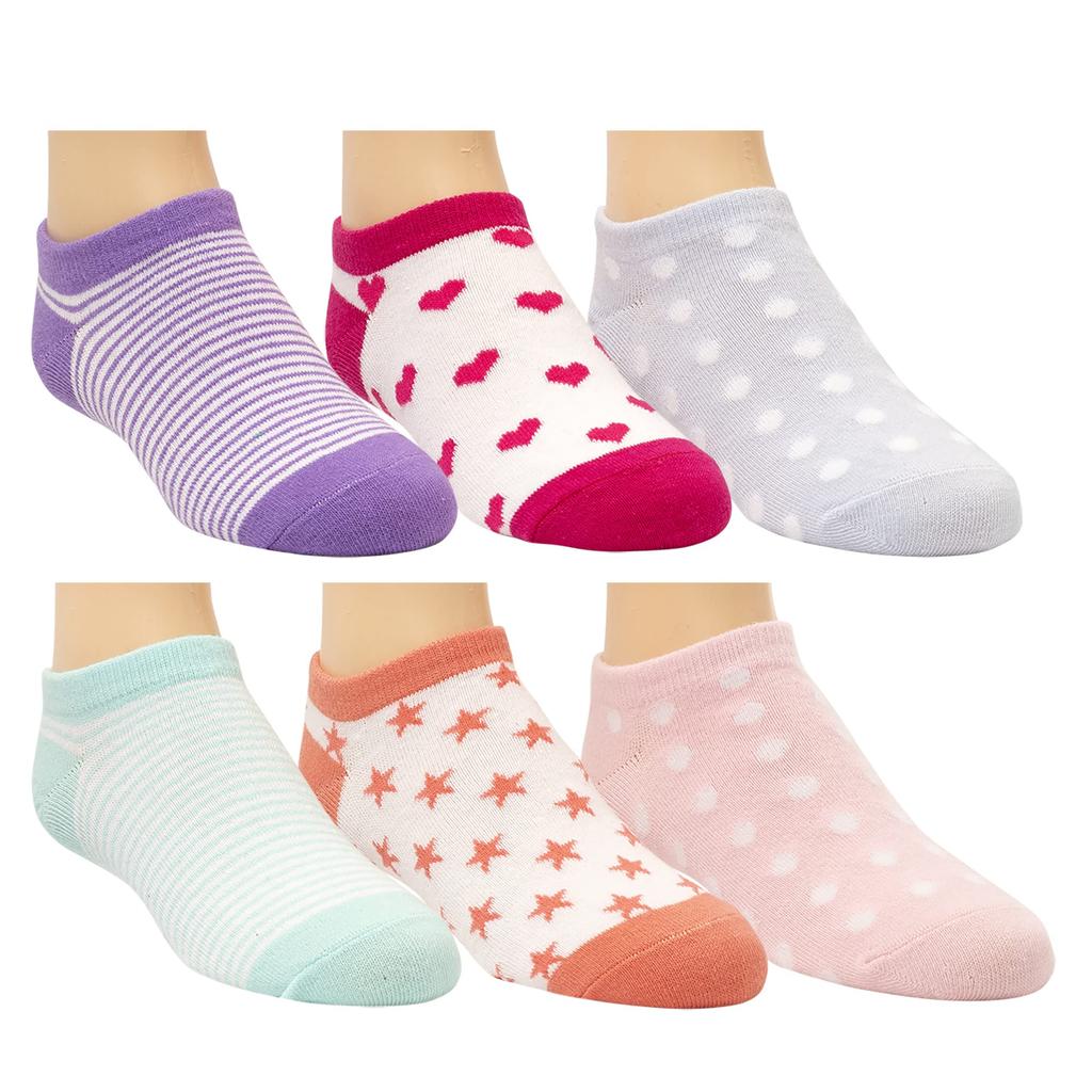 6-Pair Pack Betty No Show Socks (Infant/Toddler/Little Kid/Big Kid)商品第1张图片规格展示