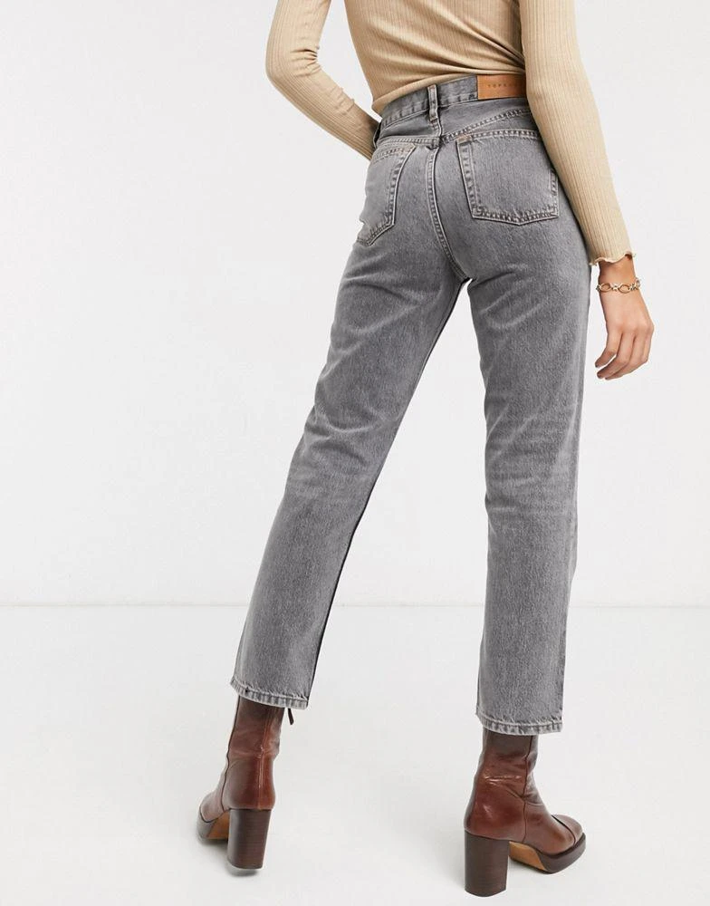 商品Topshop|Topshop Editor straight leg jeans in grey,价格¥245,第2张图片详细描述