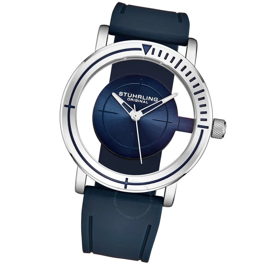 商品Stuhrling Original|Aviator Quartz Blue Dial Men's Watch M16253,价格¥707,第2张图片详细描述