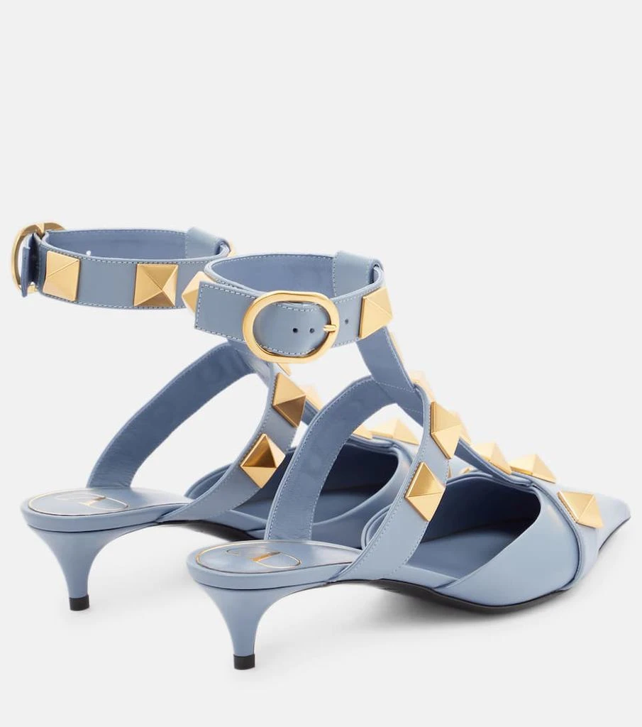 商品Valentino|Roman Stud leather mules,价格¥8103,第3张图片详细描述