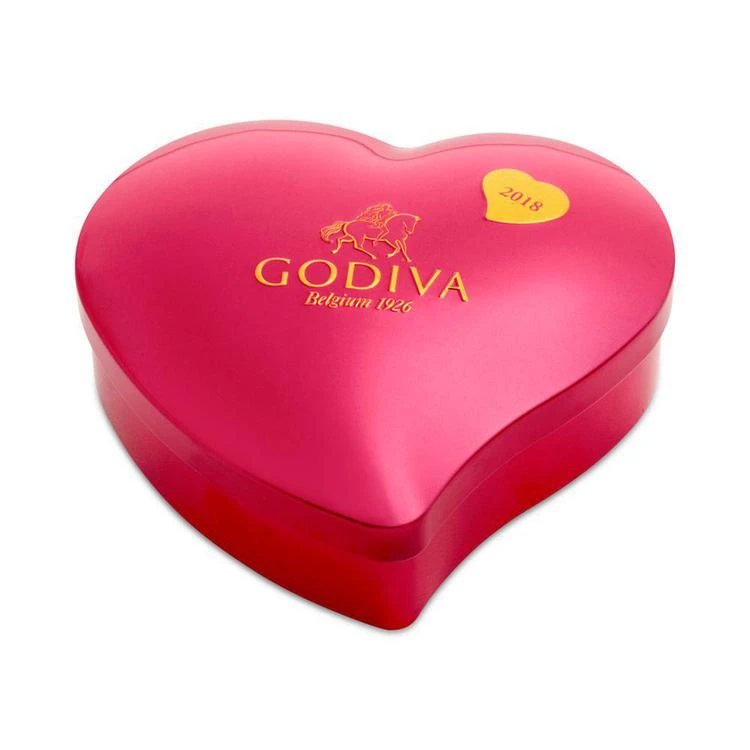 商品Godiva|2018 12-Pc. Truffles Heart Tin,价格¥112,第1张图片