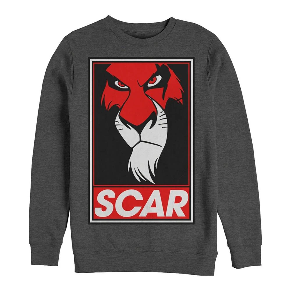 商品Disney|Disney Men's Lion King Scar Poster, Crewneck Fleece,价格¥339,第1张图片