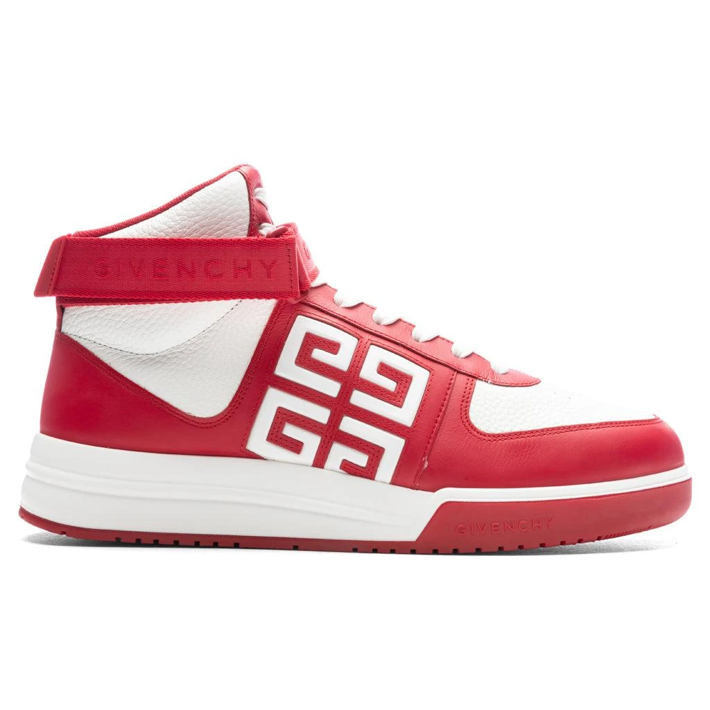 商品Givenchy|G4 High-Top Sneakers - Red/White,价格¥5704,第1张图片