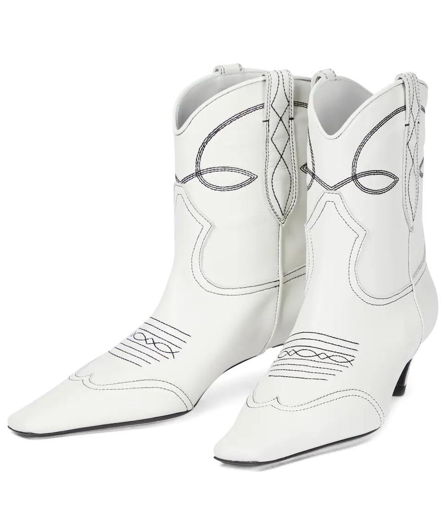 商品Khaite|Dallas leather cowboy boots,价格¥7151,第7张图片详细描述