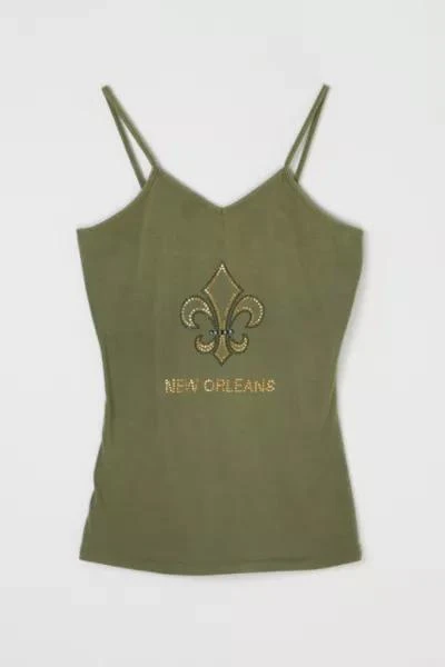 商品Urban Outfitters|Vintage Y2k New Orleans Rhinestoned Cami Top,价格¥440,第1张图片