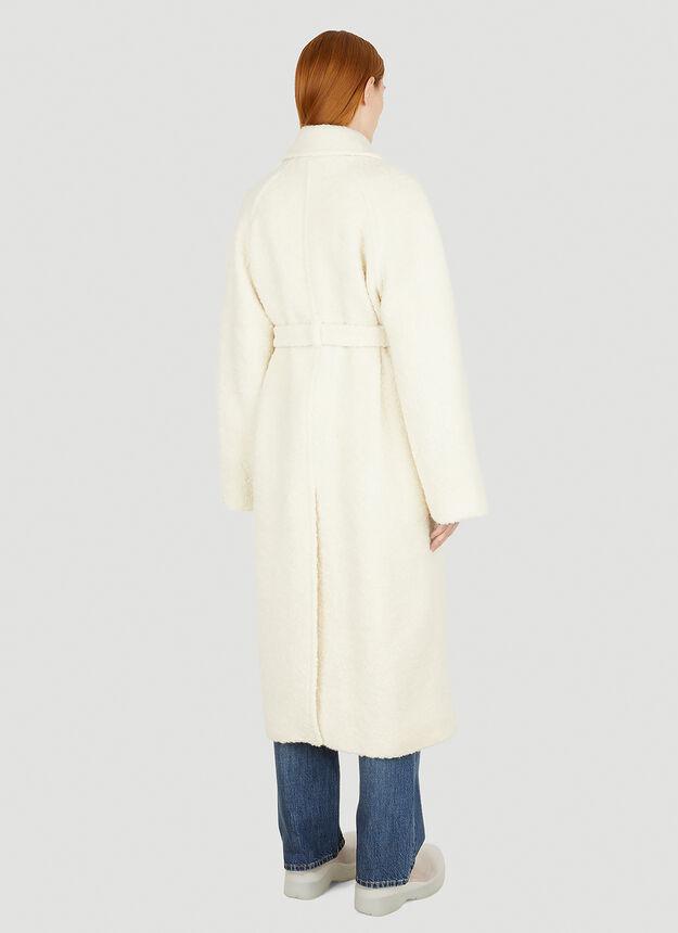 Belted Coat in Cream商品第4张图片规格展示