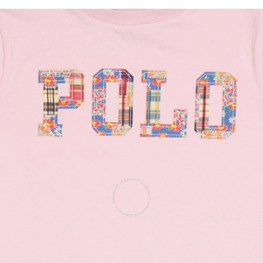 商品Ralph Lauren|Girls Hint Of Pink Polo Logo Cotton T-Shirt,价格¥365,第3张图片详细描述