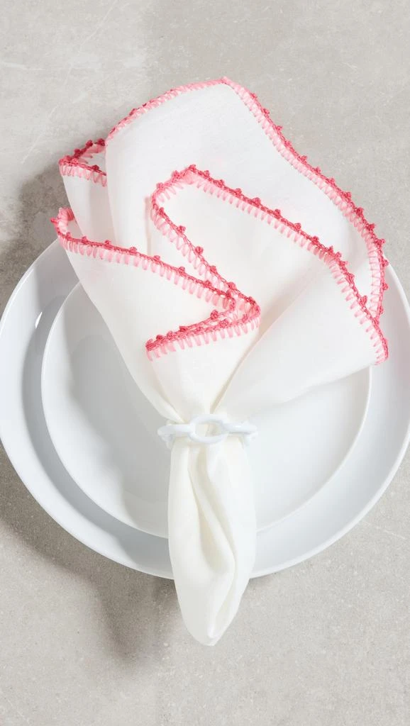 商品Kim Seybert|Enamel Chain Link Napkin Ring Set of 4,价格¥276,第3张图片详细描述
