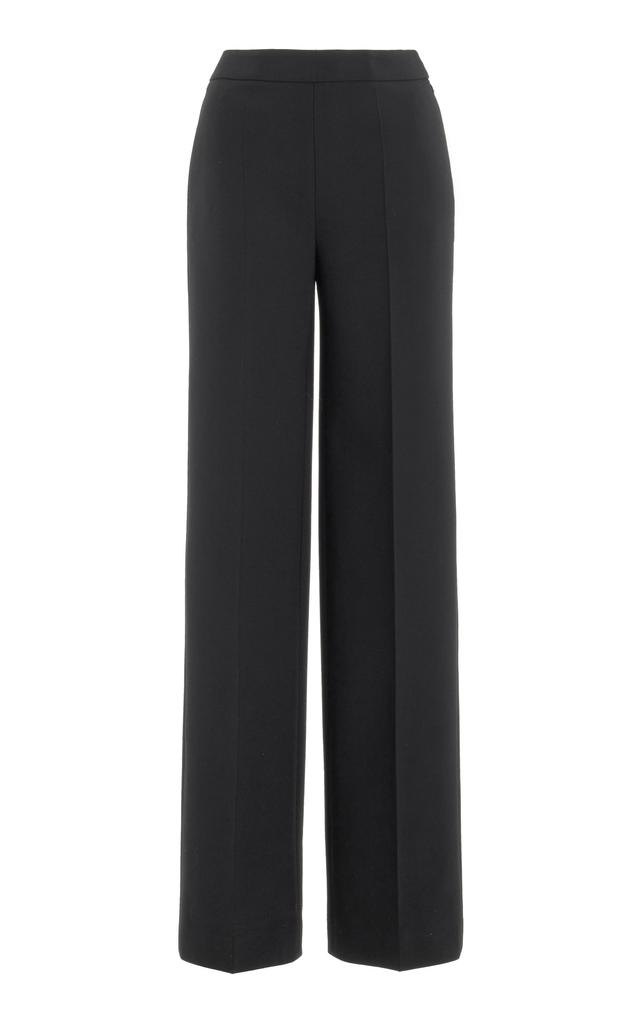 Oscar de la Renta - Women's Wool-Blend Wide-Leg Pants - Black - Moda Operandi商品第1张图片规格展示