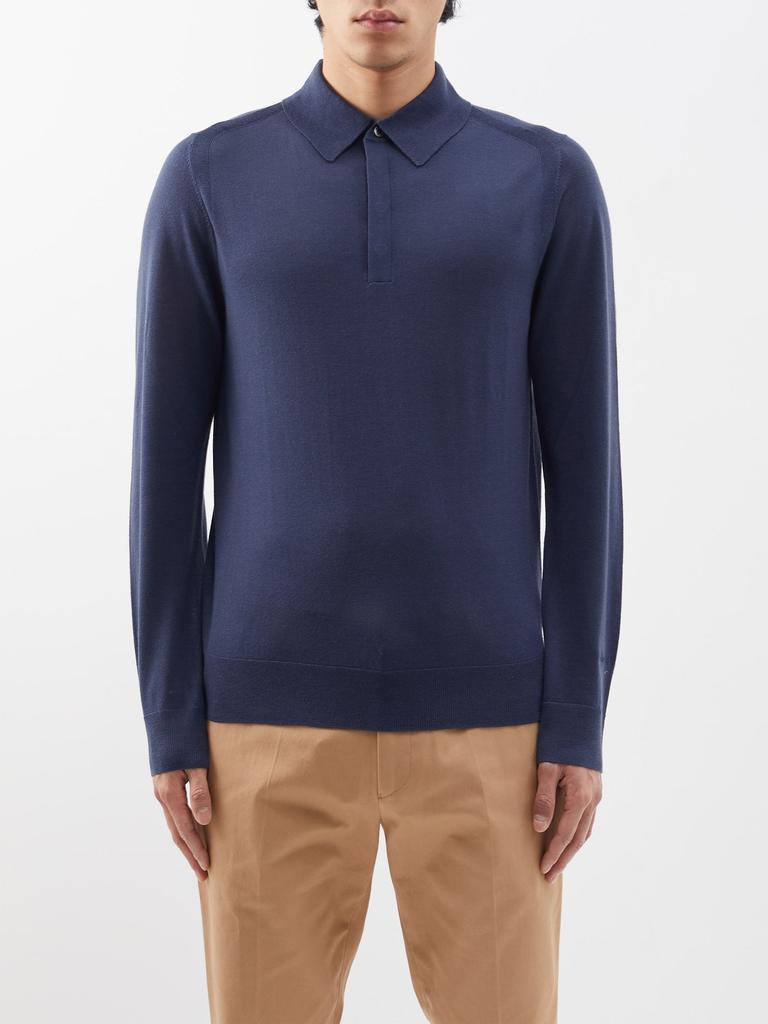 商品Paul Smith|Merino long-sleeved polo shirt,价格¥2006,第1张图片