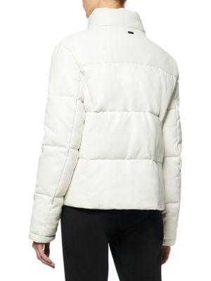 商品Marc New York by Andrew Marc|Faux Leather Puffer Jacket,价格¥508,第4张图片详细描述