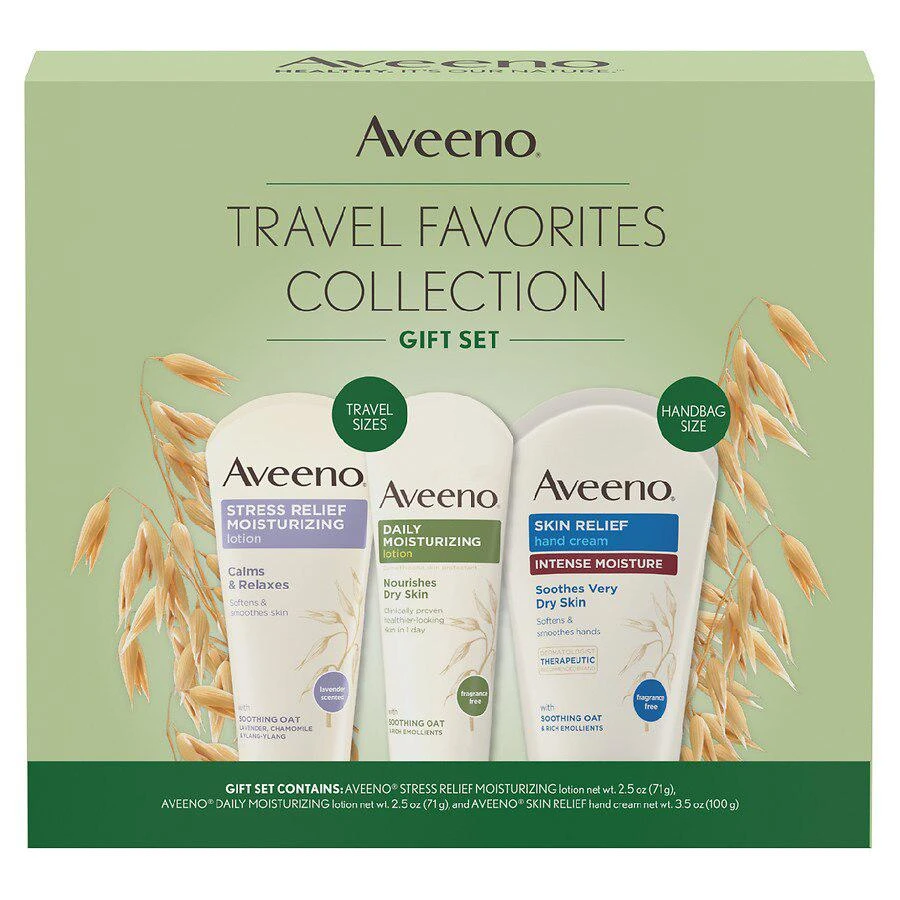 商品Aveeno|Travel Favorites Collection Lotion Gift Set,价格¥82,第1张图片