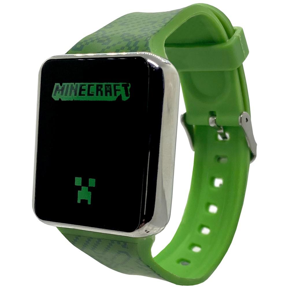 Kid's Minecraft Green Silicone Strap Touchscreen Watch 36x33mm商品第2张图片规格展示