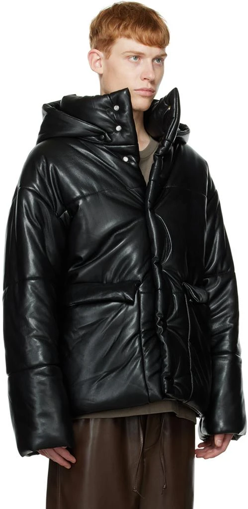 商品Nanushka|Black Hide Vegan Leather Jacket,价格¥3102,第2张图片详细描述
