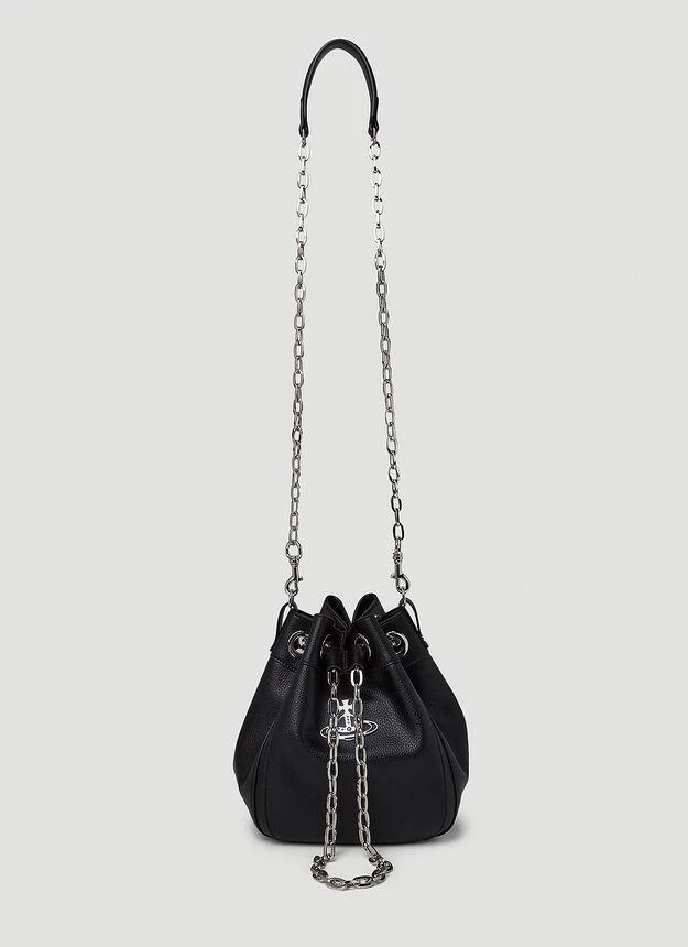 商品Vivienne Westwood|Chrissy Medium Bucket Handbag in Black,价格¥3608,第2张图片详细描述