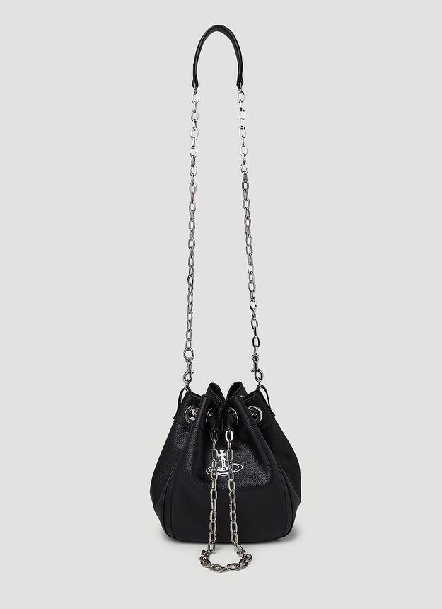 商品Vivienne Westwood|Chrissy Medium Bucket Handbag in Black,价格¥3091,第4张图片详细描述