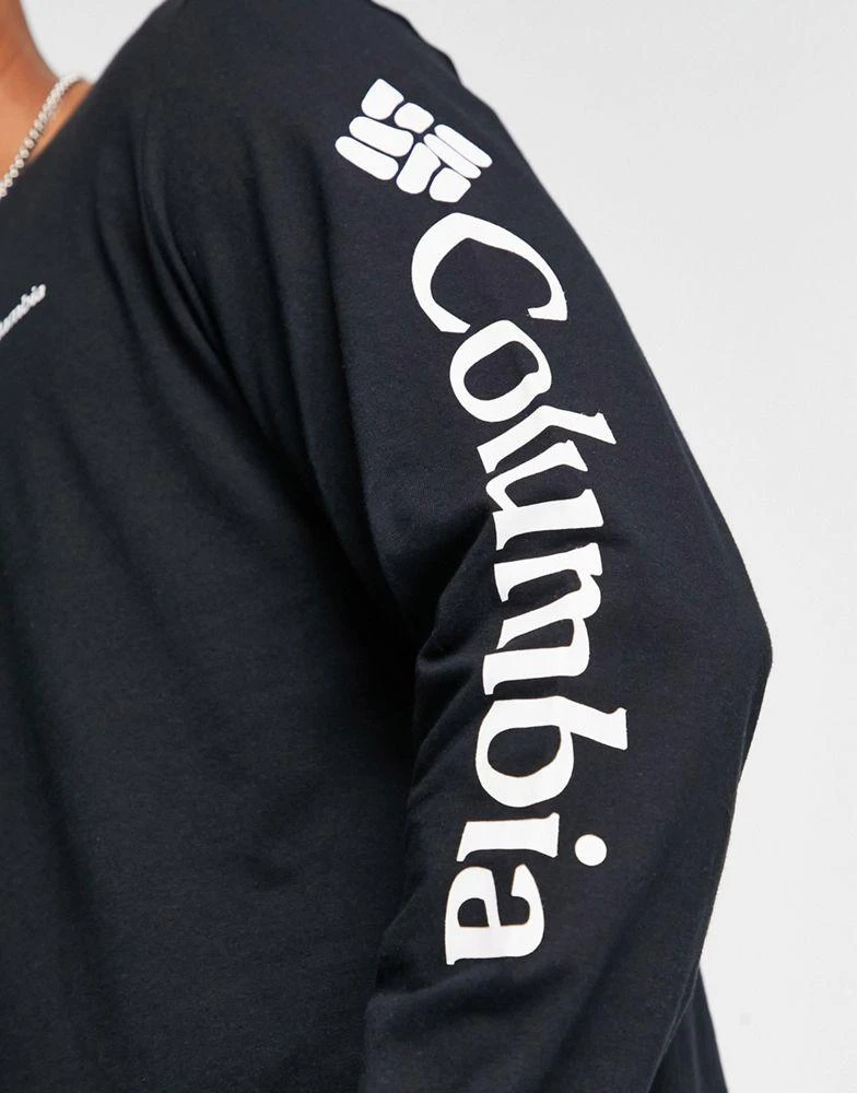 商品Columbia|Columbia North Cascades sleeve print long sleeve t-shirt in black,价格¥288,第3张图片详细描述