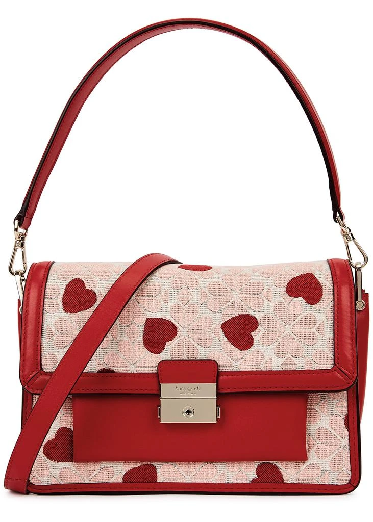 商品Kate Spade|Spade Flower red leather shoulder bag,价格¥1987,第1张图片