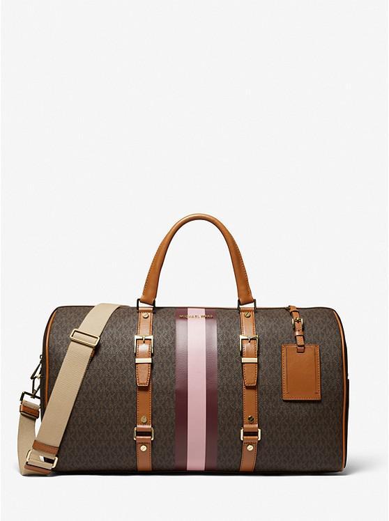 商品Michael Kors|Bedford Travel Extra-Large Logo Stripe Weekender Bag,价格¥2218,第1张图片