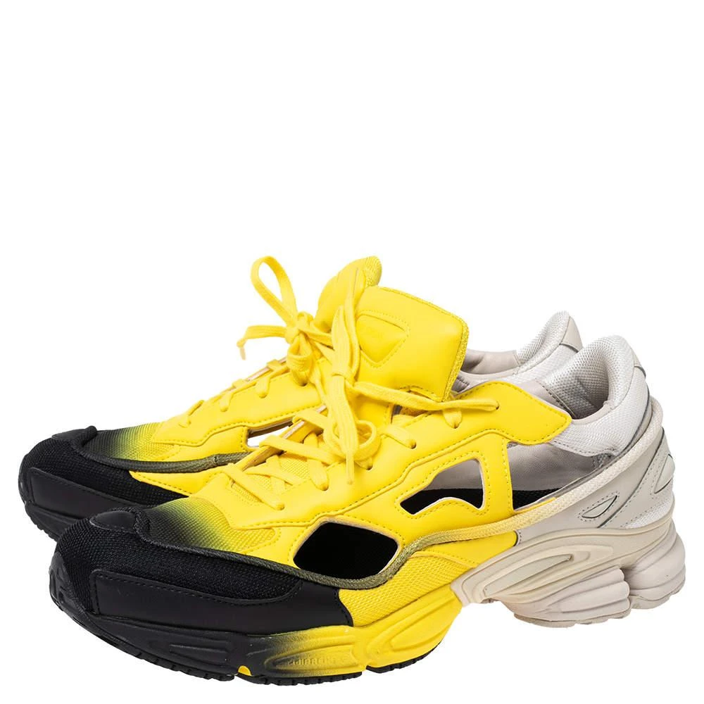 商品Adidas|adidas By Raf Simons Tricolor Leather And Fabric Ozweego Lace Up Sneakers Size 43.5,价格¥1269,第4张图片详细描述