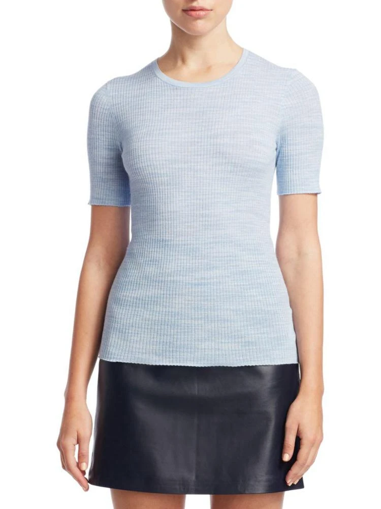 商品Theory|Fitted Short Sleeve Sweater,价格¥1411,第1张图片
