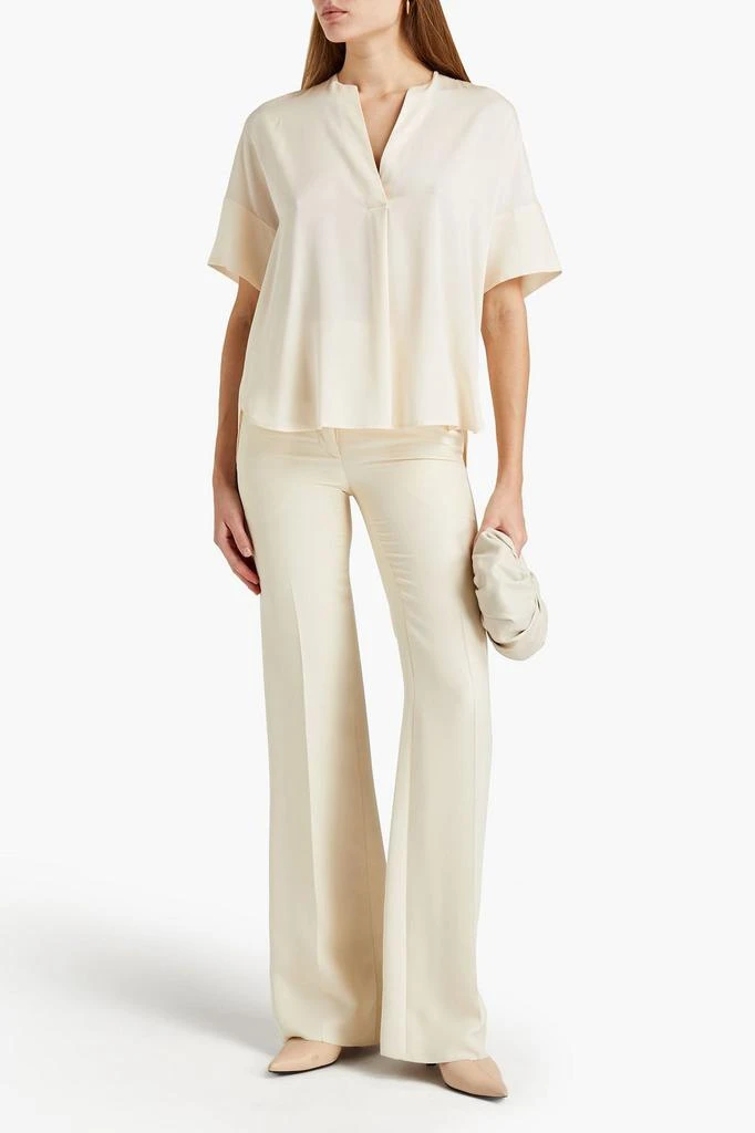 商品Vince|Silk-blend crepe de chine top,价格¥983,第2张图片详细描述