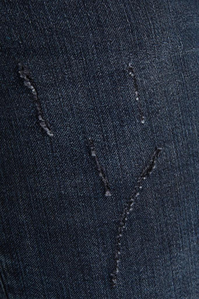 Distressed mid-rise skinny jeans商品第4张图片规格展示