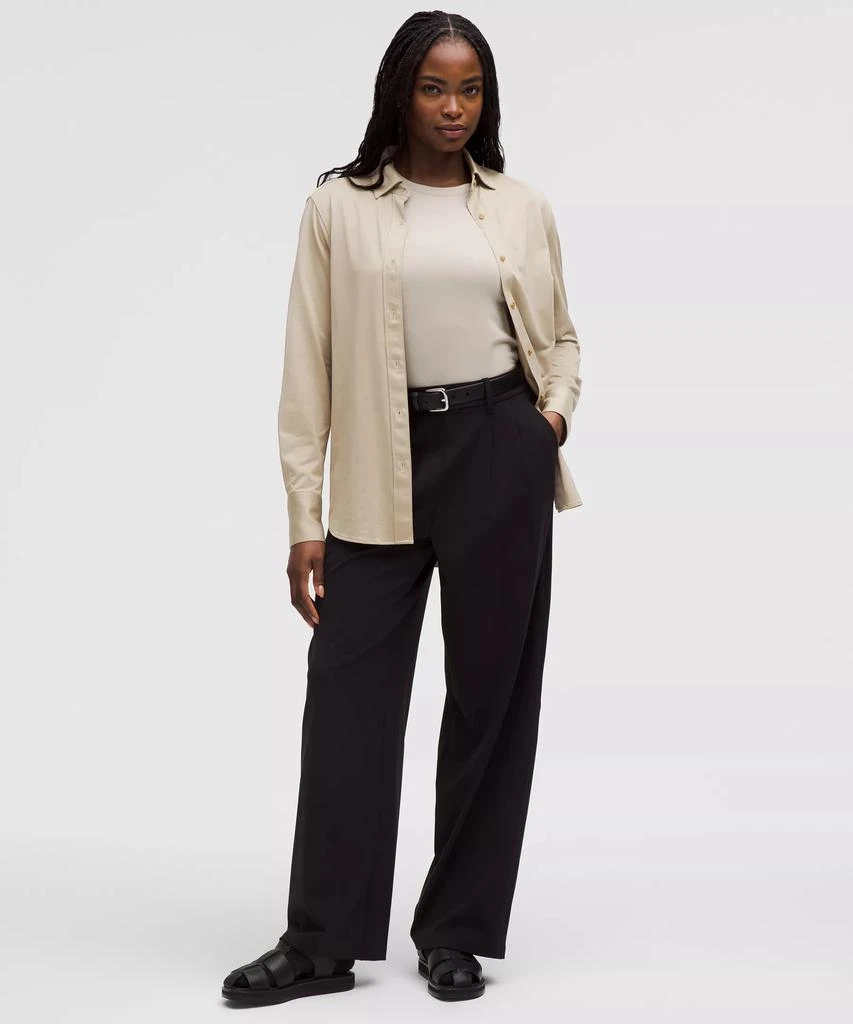 商品Lululemon|Knit Relaxed-Fit Overshirt,价格¥447,第2张图片详细描述