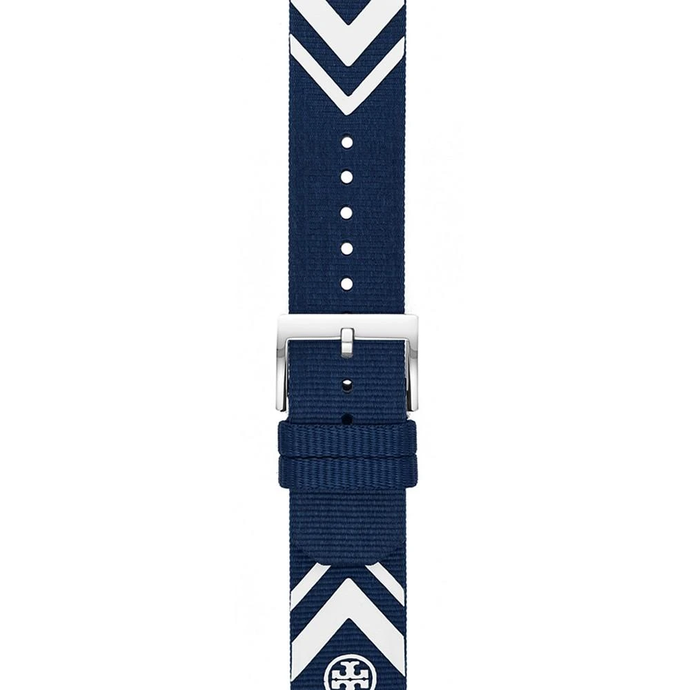 商品Tory Burch|Women's Navy Chevron Grosgrain Band For Apple Watch, 38 mm/40mm,价格¥722,第2张图片详细描述