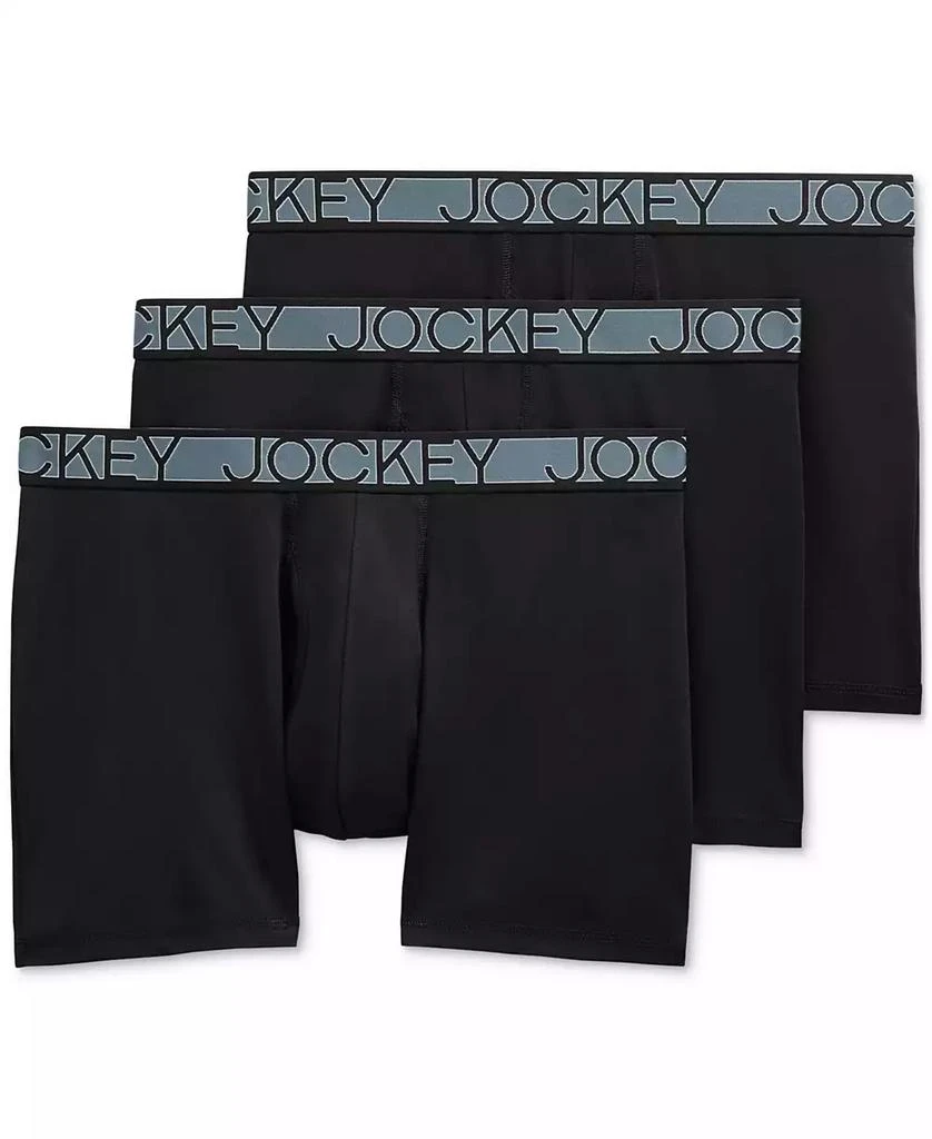 商品Jockey|3-Pack Active Microfiber 5" Boxer Briefs,价格¥268,第1张图片
