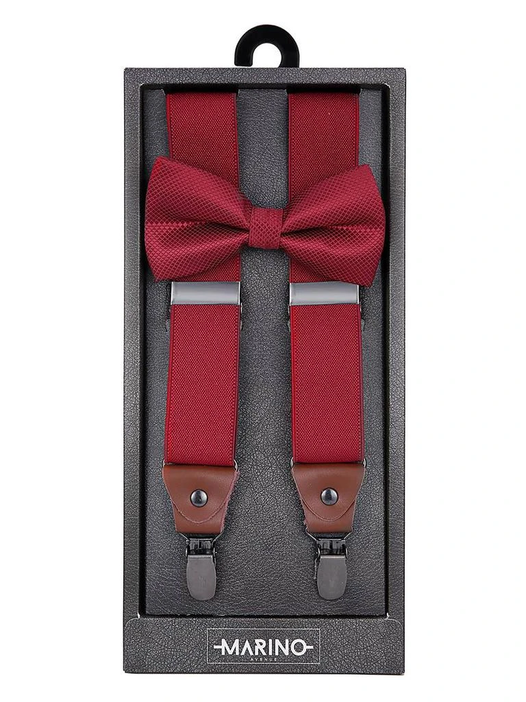 Canvas Twill 1.25Inch Wide Suspender and Bow Tie Set 商品