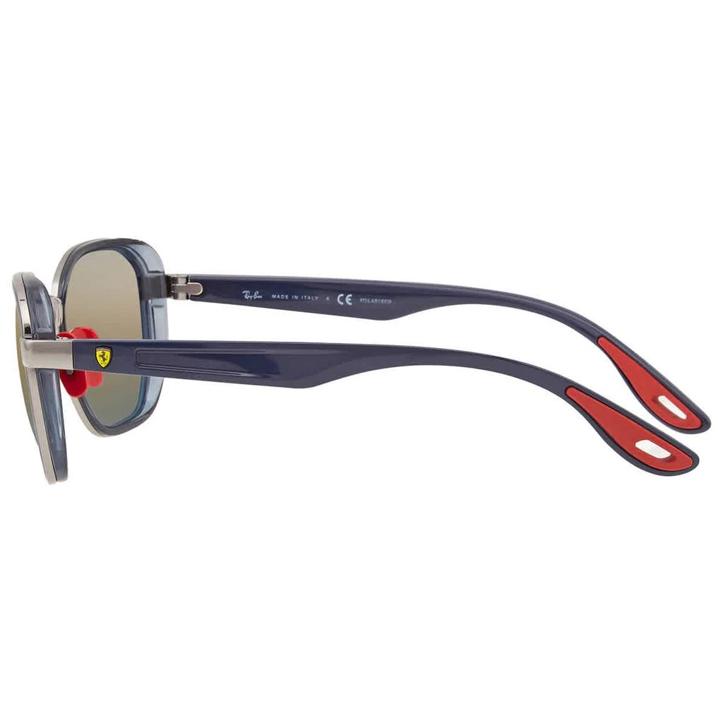 商品Ray-Ban|Scuderia Ferrari Blue Gradient Mirror Chromance Geometric Unisex Sunglasses RB3674M F001J0 50,价格¥1350,第3张图片详细描述
