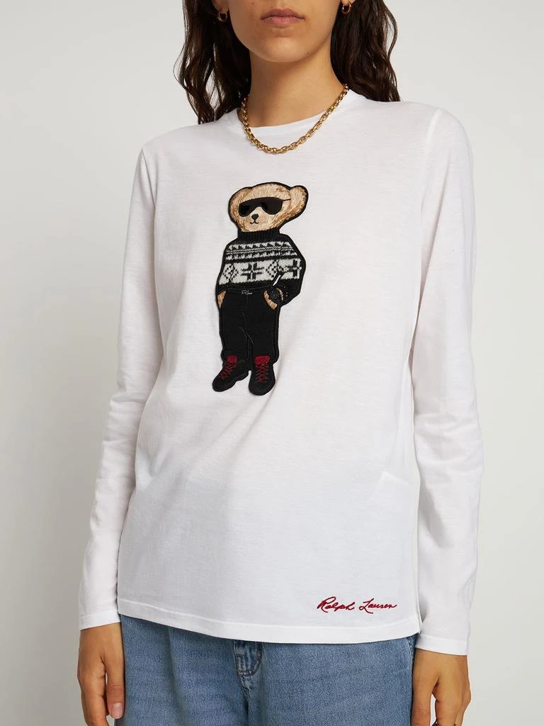 商品Ralph Lauren|Ski Bear Embroidered Long Sleeve T-shirt,价格¥2234,第2张图片详细描述