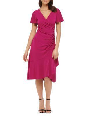 商品Kensie|Faux Wrap Jersey Dress,价格¥373,第1张图片