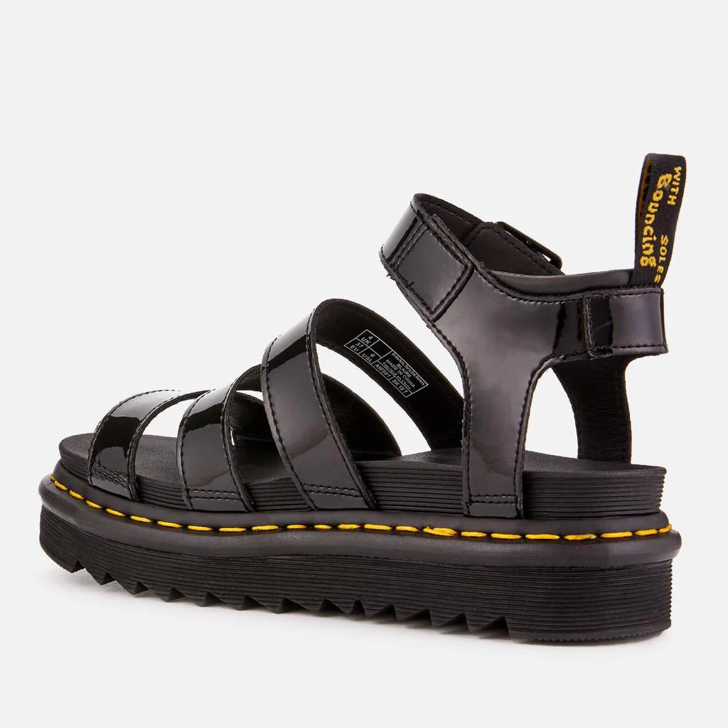 商品Dr. Martens|Dr. Martens Women's Blaire Patent Lamper Strappy Sandals - Black,价格¥497,第2张图片详细描述