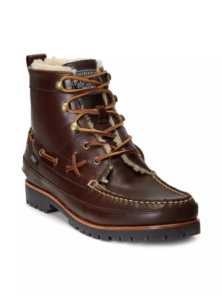 商品Ralph Lauren|Ranger Leather Lace-Up Boots,价格¥742,第2张图片详细描述