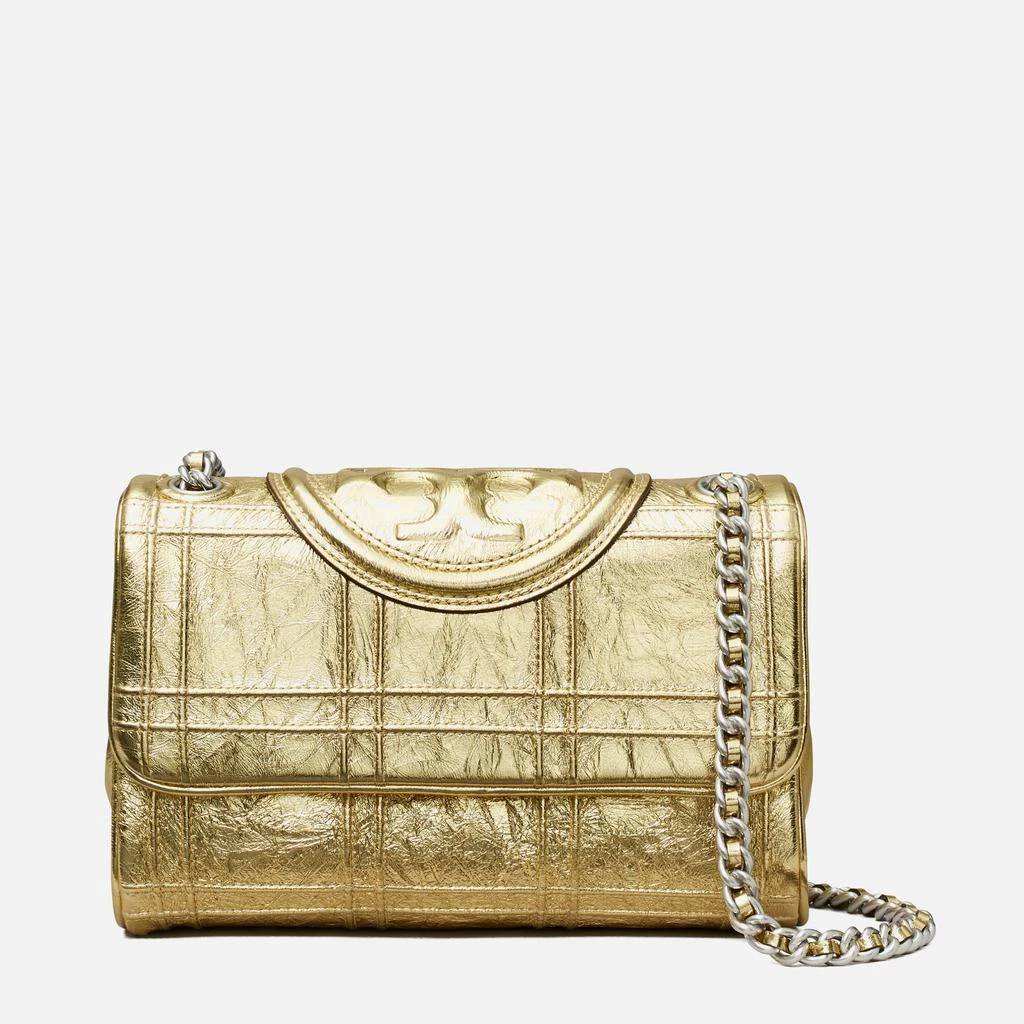 商品Tory Burch|Tory Burch Women's Fleming Soft Metallic Quilt Small Convertible Shoulder Bag,价格¥5965,第1张图片