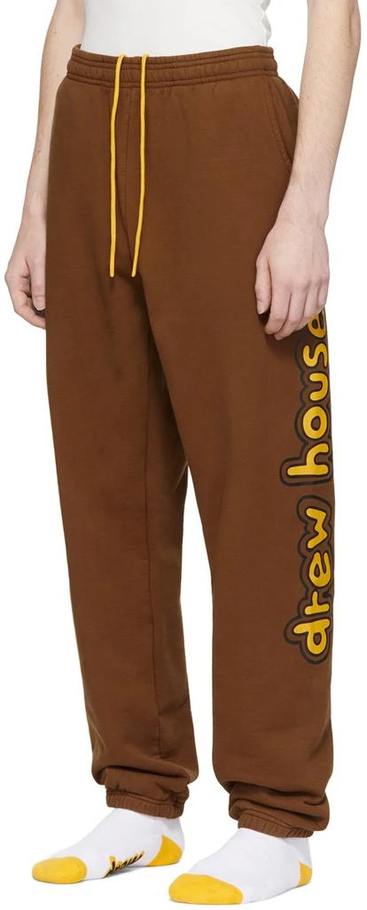 商品Drew House|SSENSE Exclusive Brown Cartoon Font Lounge Pants,价格¥571,第4张图片详细描述