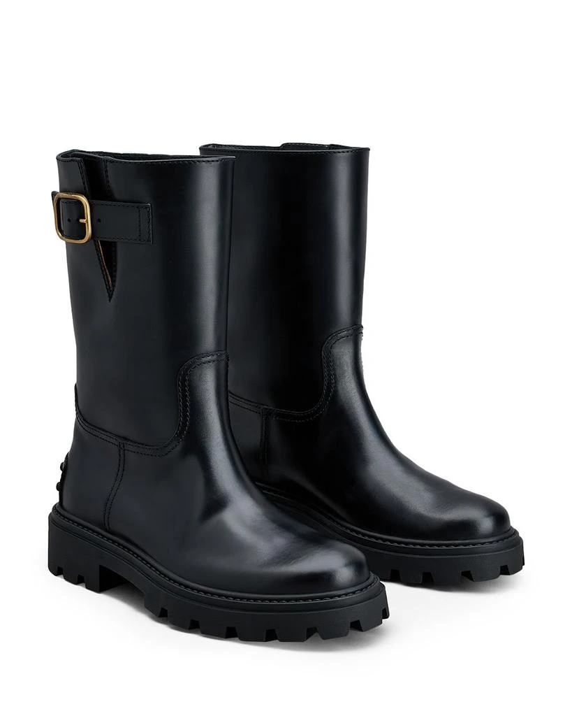 商品Tod's|Women's Pull On Buckled Moto Boots,价格¥9690,第1张图片