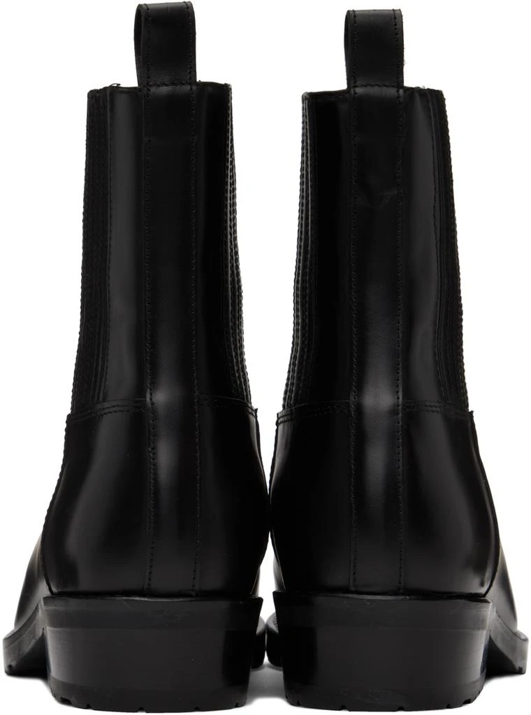 商品Toga Virilis|SSENSE Exclusive Black Embroidered Chelsea Boots,价格¥2862,第2张图片详细描述