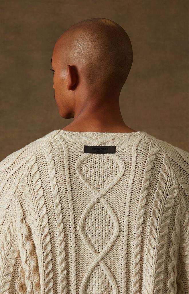 商品Essentials|Egg Shell Cable Knit Sweater,价格¥1189,第7张图片详细描述