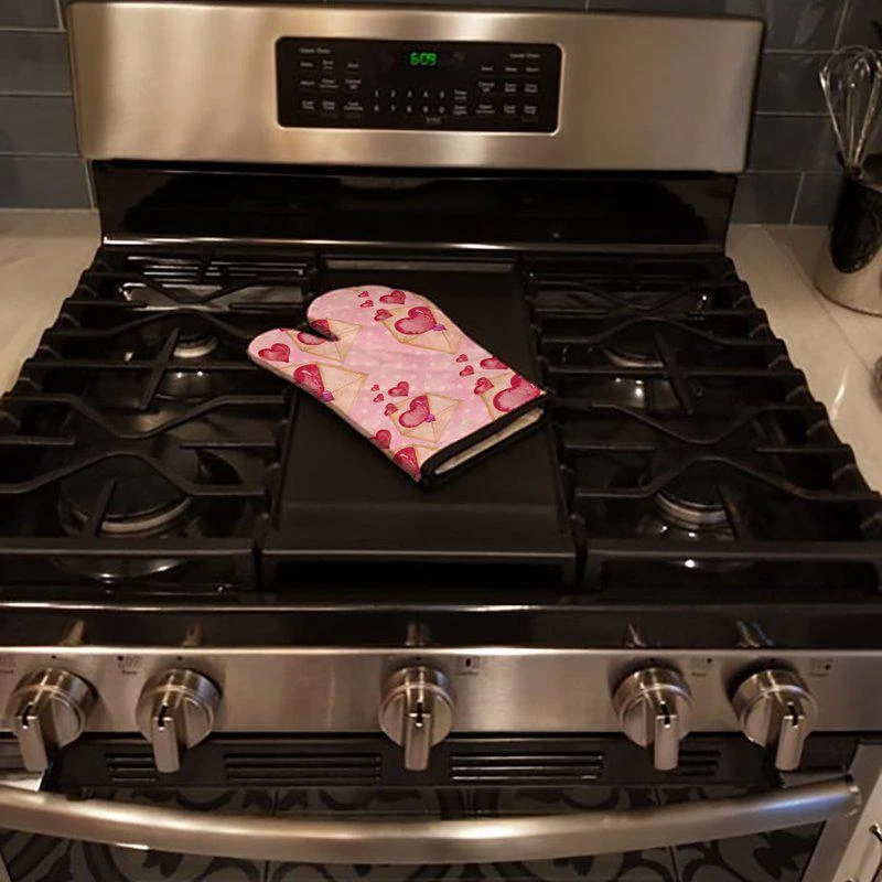 商品Caroline's Treasures|Watercolor Pink Love Letter Oven Mitt,价格¥154,第2张图片详细描述