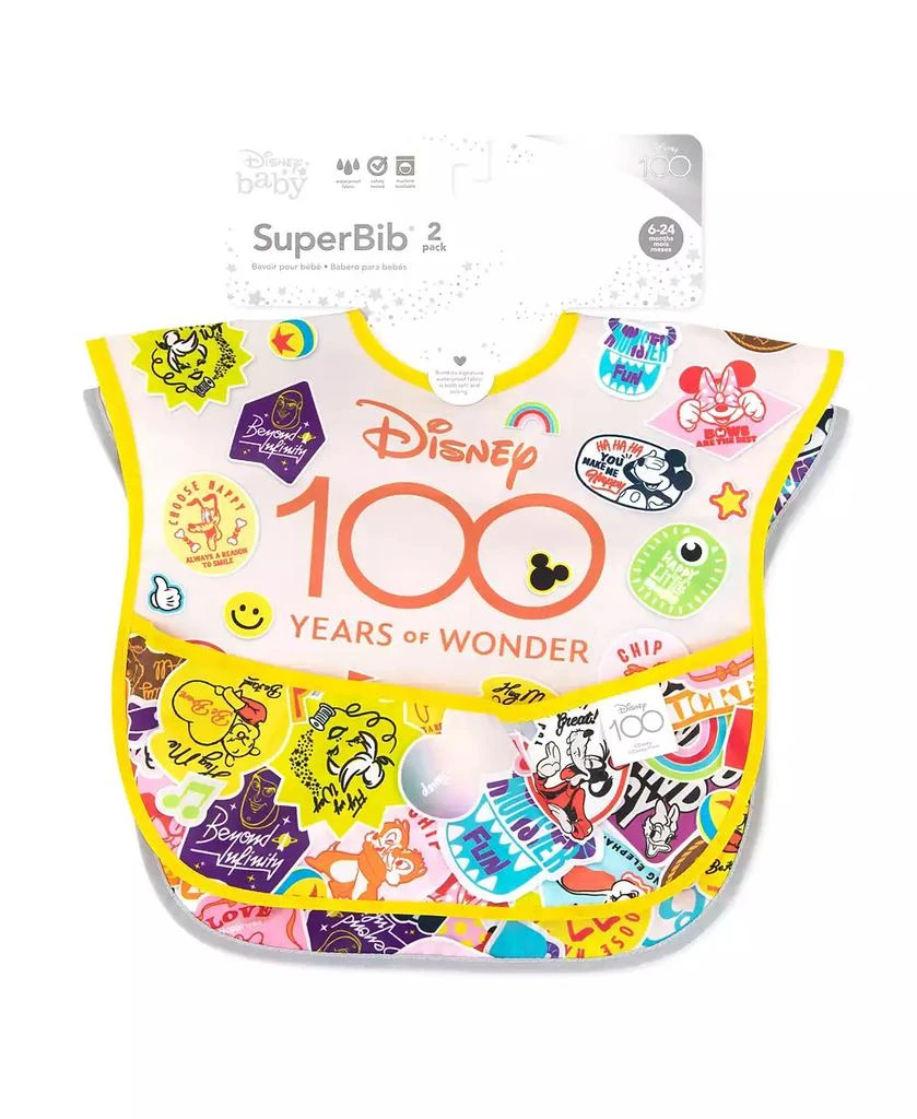 商品Bumkins|Baby Disney 100 Happy Faces Super Bibs, Pack of 2,价格¥107,第2张图片详细描述