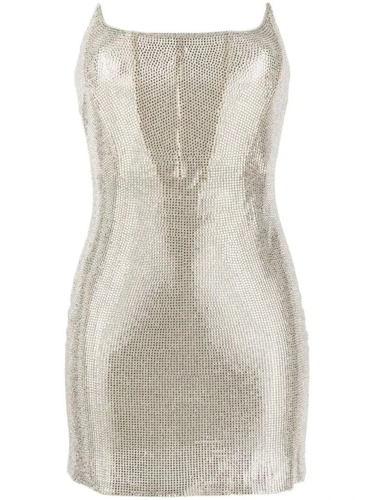 商品GIUSEPPE DI MORABITO|GIUSEPPE DI MORABITO SHORT DRESS WITH RHINESTONES,价格¥6893,第1张图片